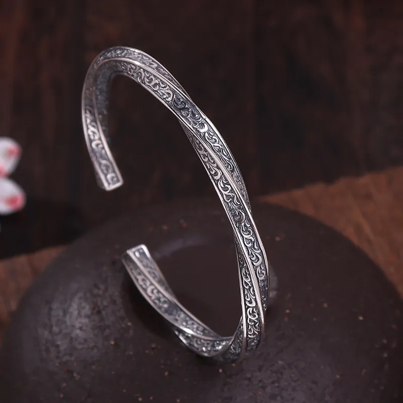 Angel Wishes 925 Sterling Silver Bangles Unisex-1