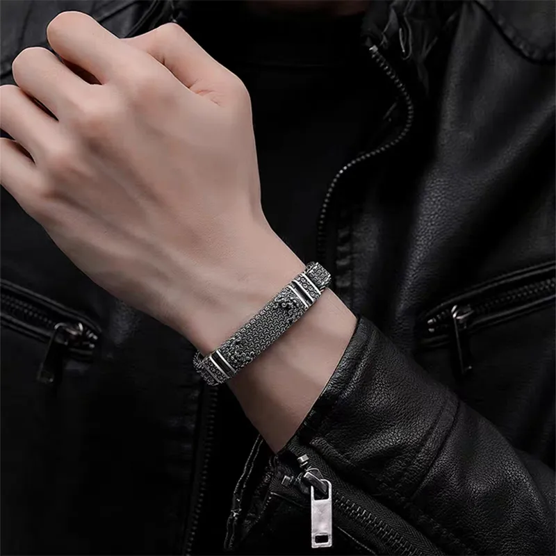 Angel Wishes 925 Sterling Silver Bracelets Men's-5