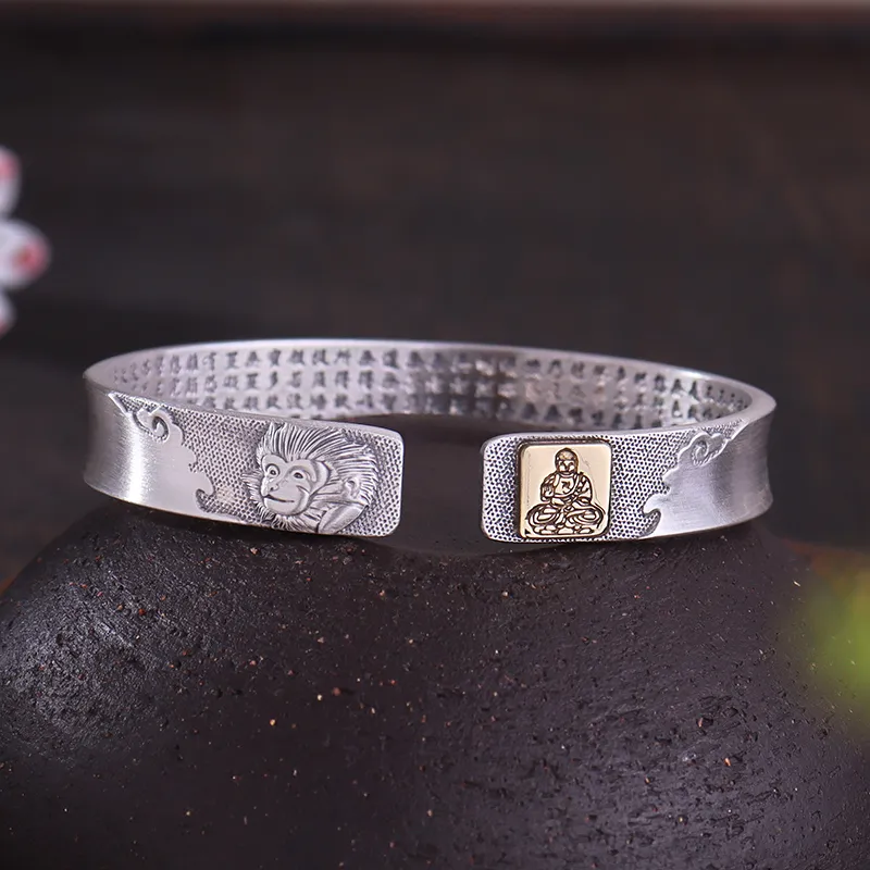 Angel Wishes 999 Fine Silver Bangles Unisex-9