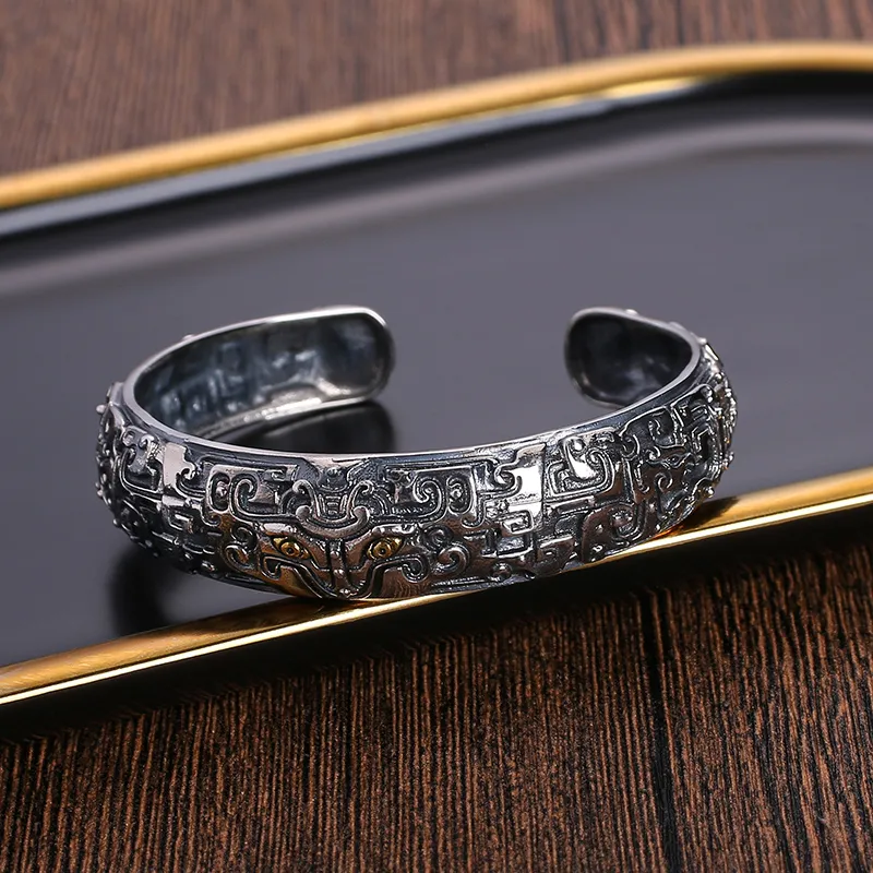 Angel Wishes 925 Sterling Silver Bangles Men's-3