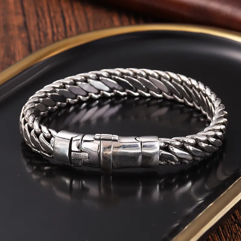 Angel Wishes 925 Sterling Silver Bracelets Men's-2