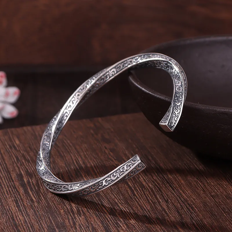 Angel Wishes 925 Sterling Silver Bangles Unisex-2