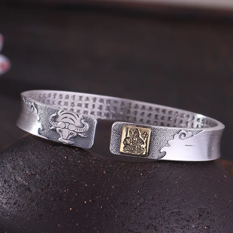 Angel Wishes 999 Fine Silver Bangles Unisex-23