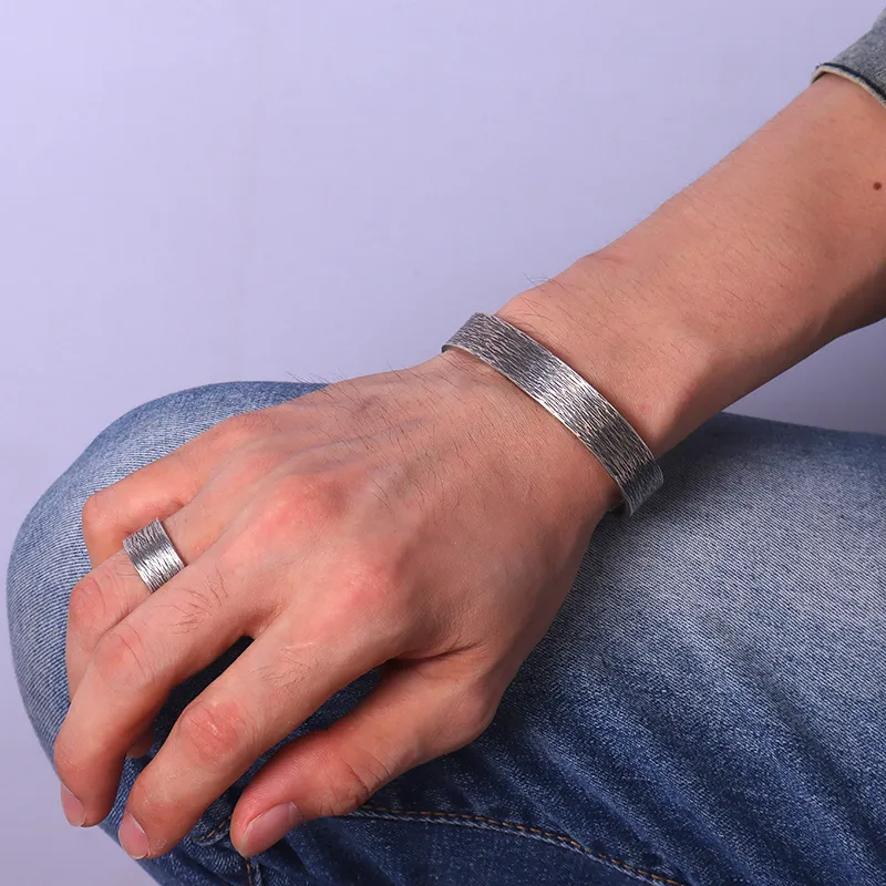 Angel Wishes 925 Sterling Silver Bangles Unisex-5