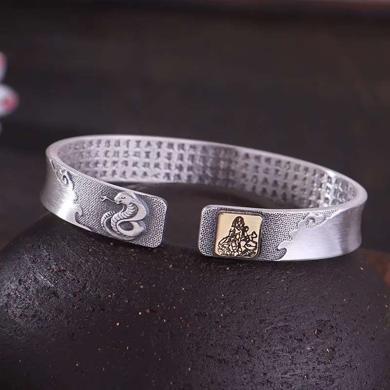 Angel Wishes 999 Fine Silver Bangles Unisex-15
