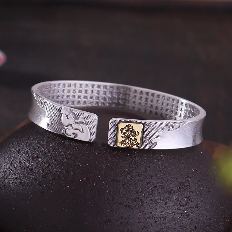 Angel Wishes 999 Fine Silver Bangles Unisex-21