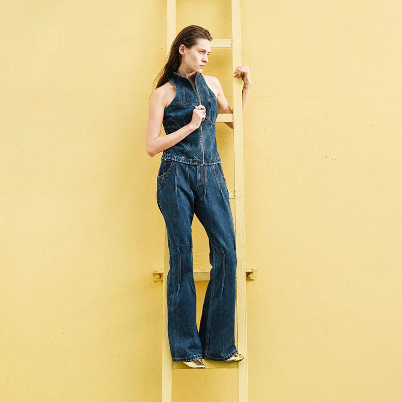 SIQIZ Jeans Women's Royal Blue-4