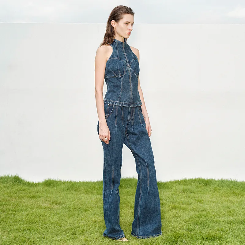 SIQIZ Jeans Women's Royal Blue-3