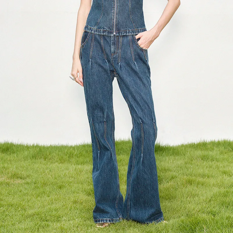 SIQIZ Jeans Women's Royal Blue-2