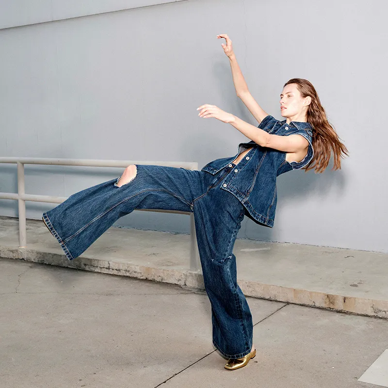 SIQIZ Jeans Women's Royal Blue-6