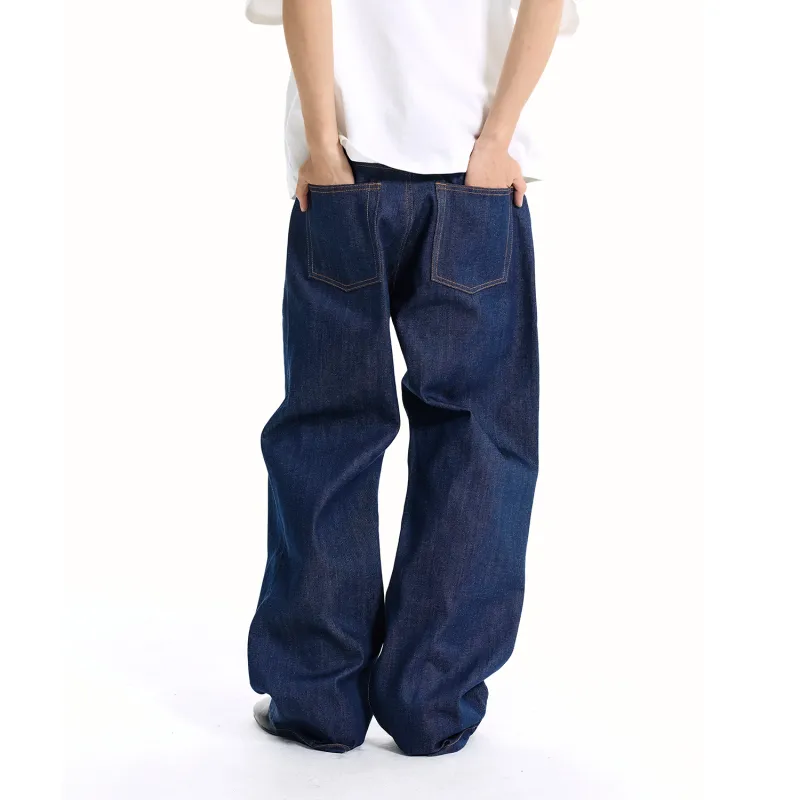 WANNA LAB Jeans Unisex Indigo Denim-3