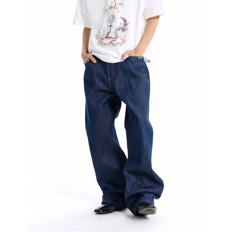 WANNA LAB Jeans Unisex Indigo Denim-2