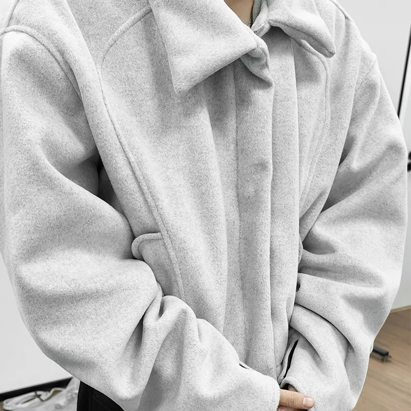 WANNA LAB Jackets Coats Unisex Light Gray-2