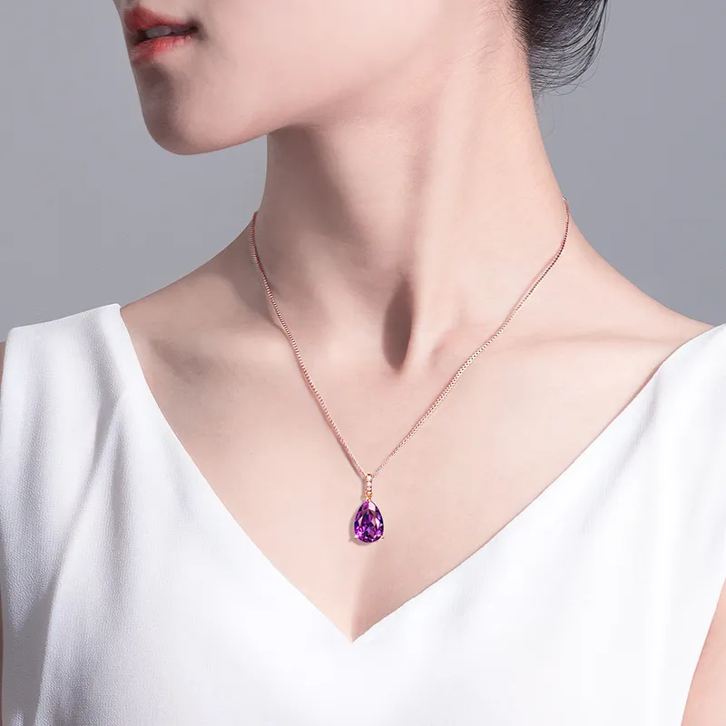 Rarebeauty Crystal Jade Necklaces Women's-1