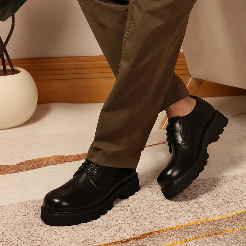 ELLE HOMME Derby Shoes Men's Black-7