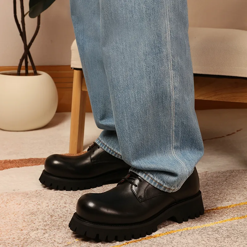 ELLE HOMME Derby Shoes Men's Black-5
