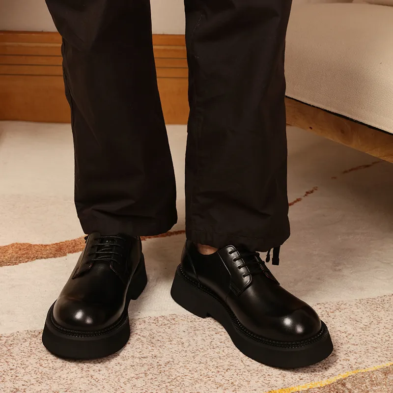 ELLE HOMME Derby Shoes Men's Black-6