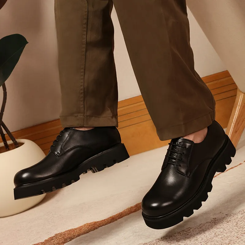 ELLE HOMME Derby Shoes Men's Black-5