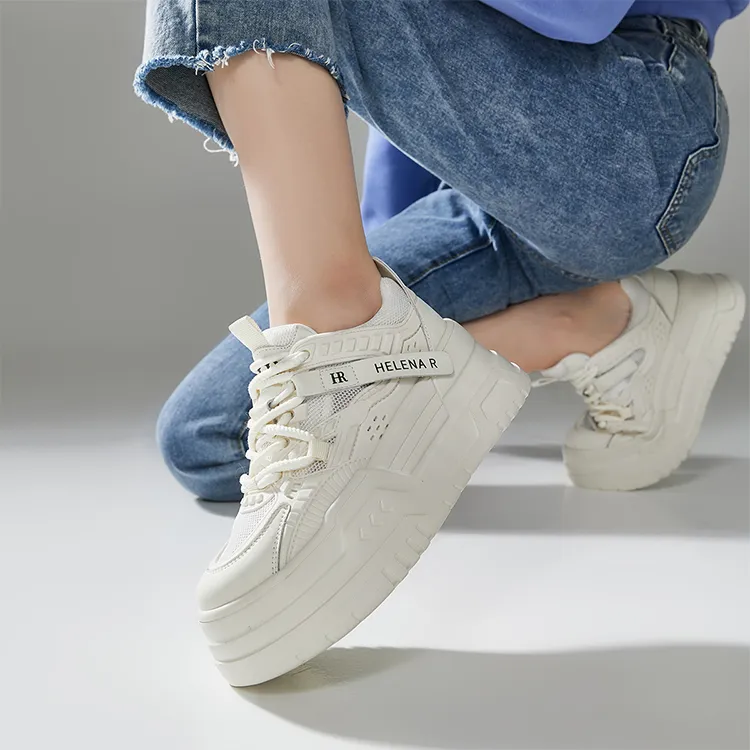 HR Low Top Casual Shoes Women's Beige-2