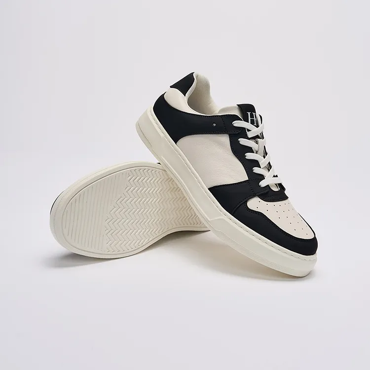HR Skateboard Shoes Men's White Black-5