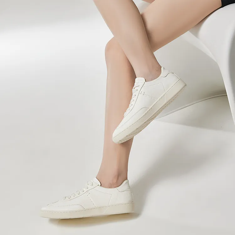 HR Low Top Skateboard Shoes Women's White-2