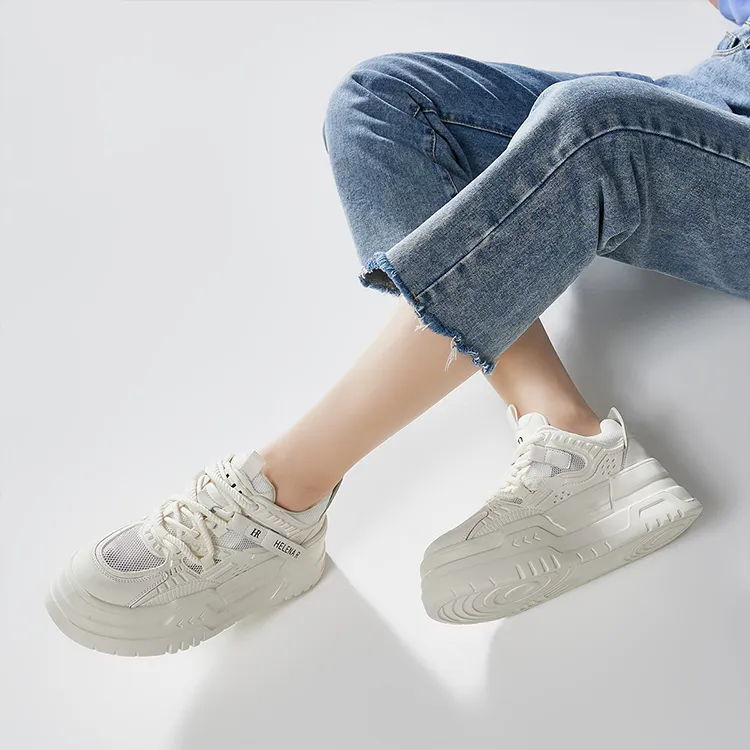 HR Low Top Casual Shoes Women's Beige-4