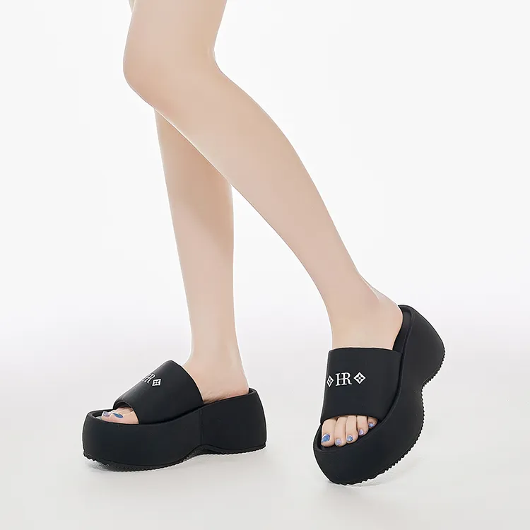 HR Slide Slippers Women's Black-4