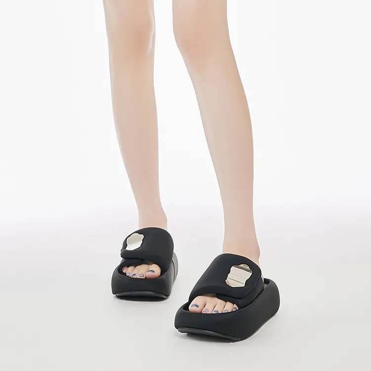 HR Slide Slippers Women's Black-3