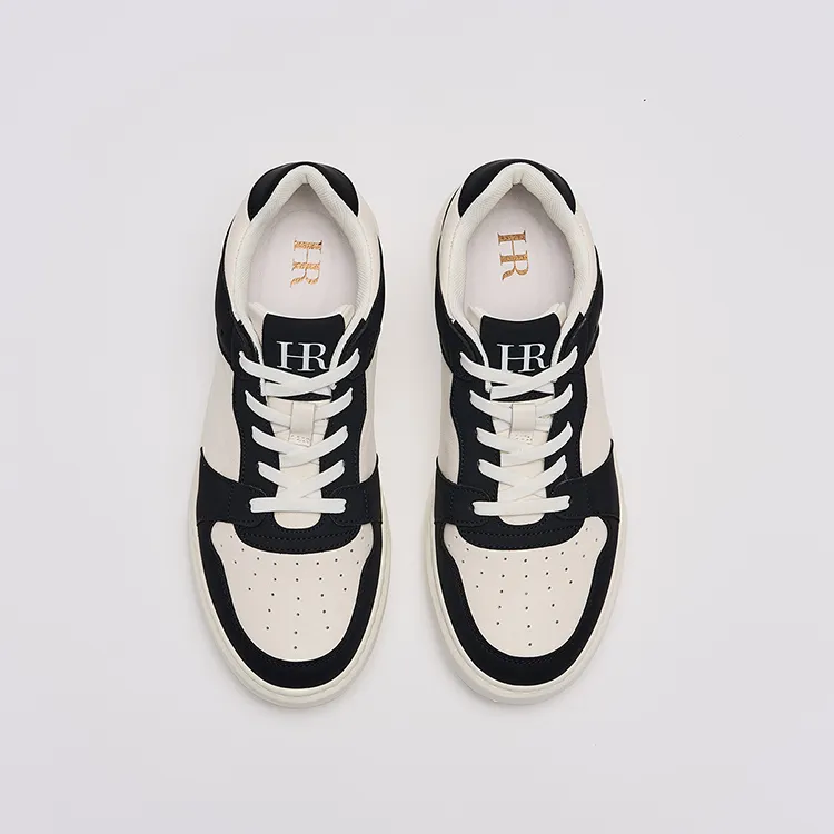 HR Skateboard Shoes Men's White Black-3