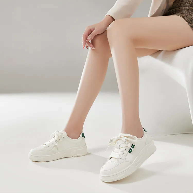 HR Low Top Casual Shoes Women's Beige Green-2