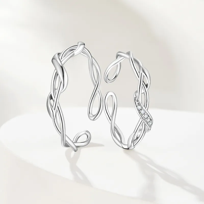 SOFTDORA 999 Fine Silver Rings Unisex-4