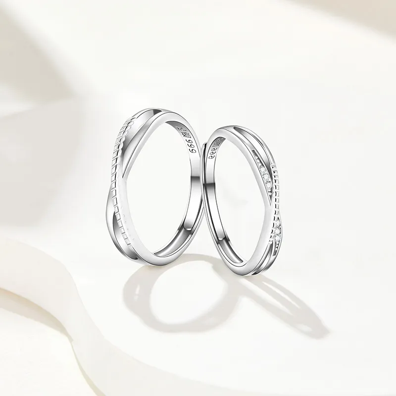 SOFTDORA S999 Fine Silver Rings Unisex-2