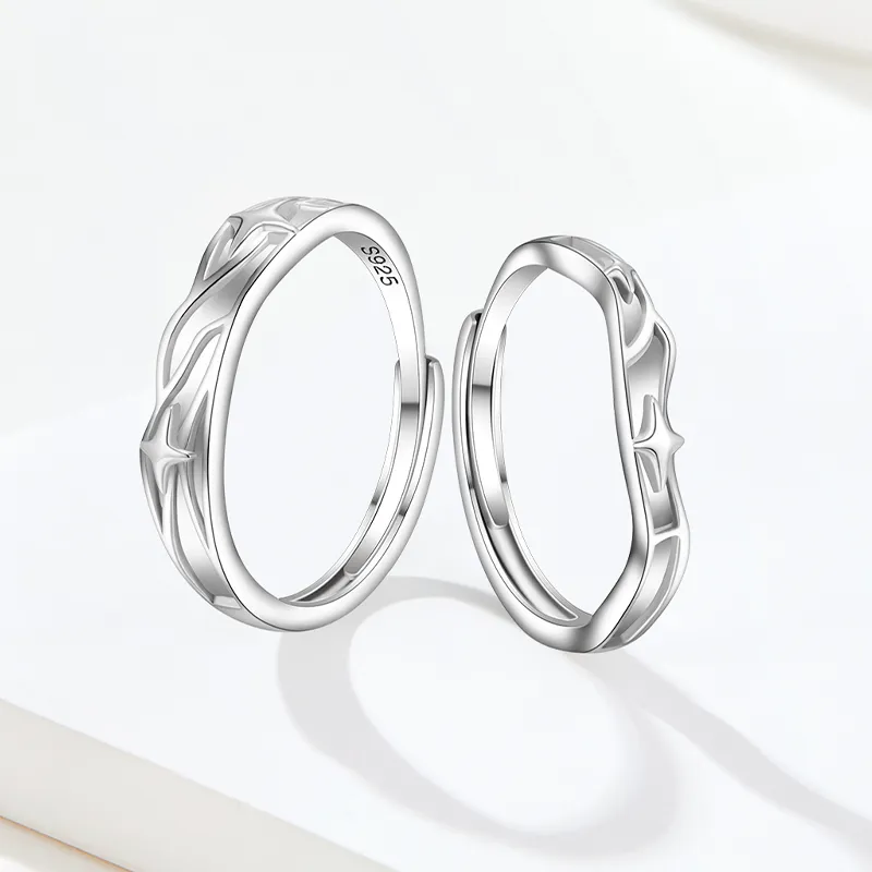 SOFTDORA 925 Sterling Silver Rings Unisex-5