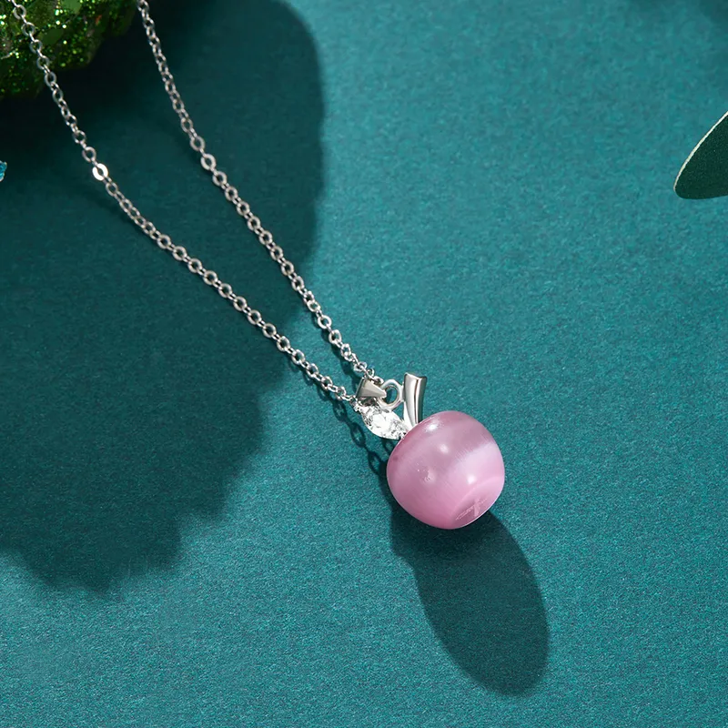 SOFTDORA Cat's Eye Stone Necklaces Women's-4