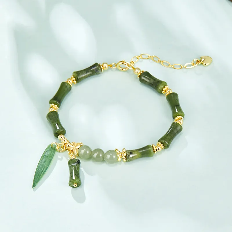SOFTDORA Hetian Jade Bracelets Green Jade Women's-2