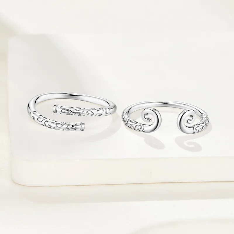 SOFTDORA 925 Sterling Silver Rings Unisex-6