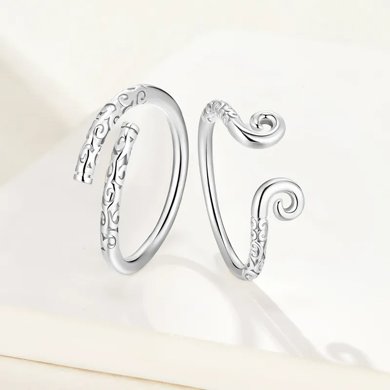 SOFTDORA 925 Sterling Silver Rings Unisex-7