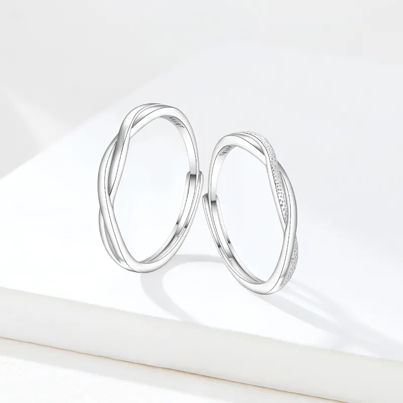 SOFTDORA 999 Fine Silver Rings Unisex-2