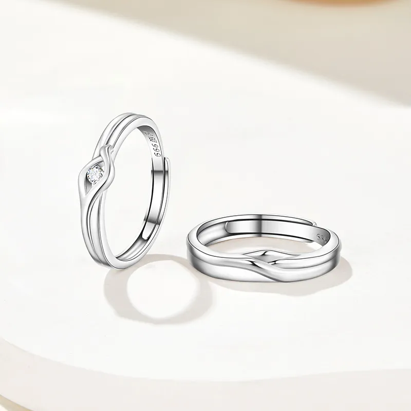 SOFTDORA S999 Fine Silver Rings Unisex-3