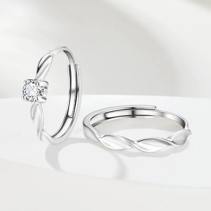 SOFTDORA 999 Fine Silver Rings Unisex-2