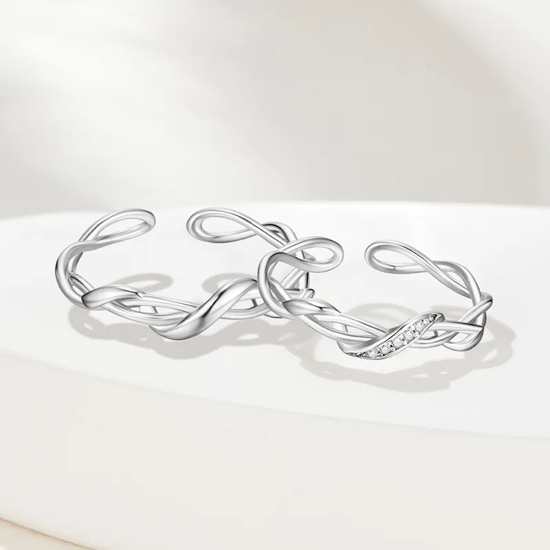 SOFTDORA 999 Fine Silver Rings Unisex-5