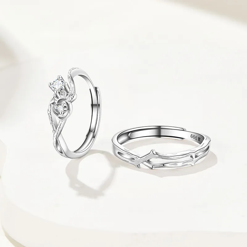 SOFTDORA S999 Fine Silver Rings Unisex-3