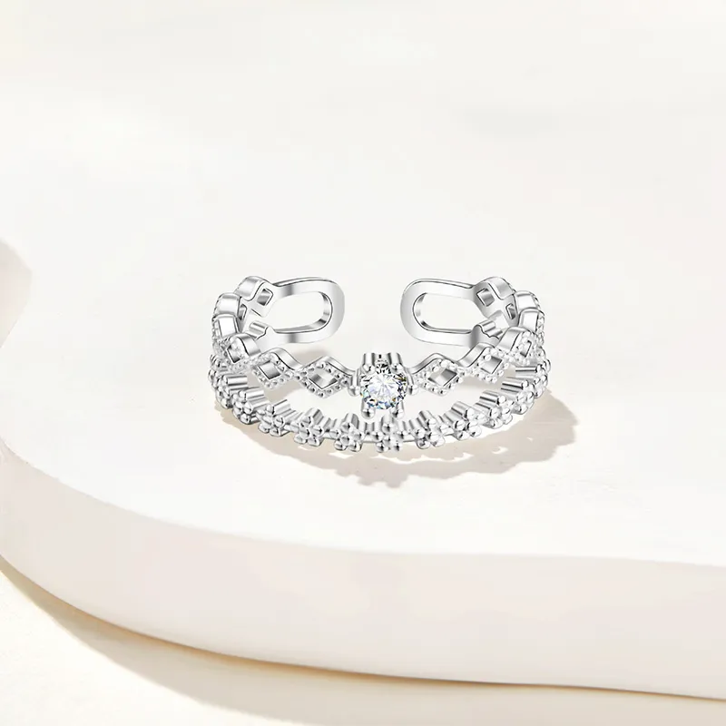 SOFTDORA S925 Silver Rings Women's-4