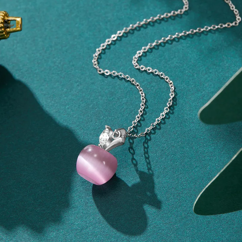 SOFTDORA Cat's Eye Stone Necklaces Women's-2