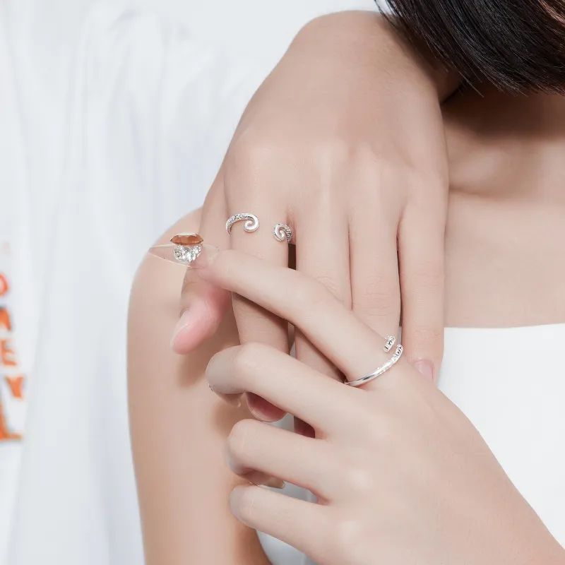 SOFTDORA 925 Sterling Silver Rings Unisex-2