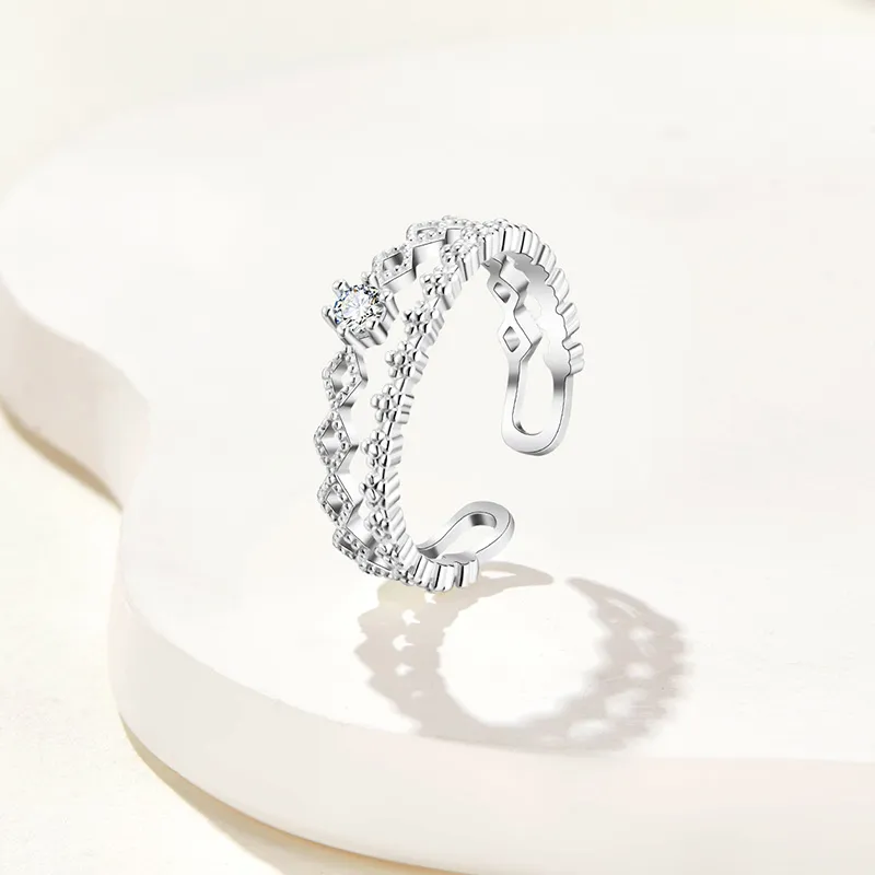 SOFTDORA S925 Silver Rings Women's-3