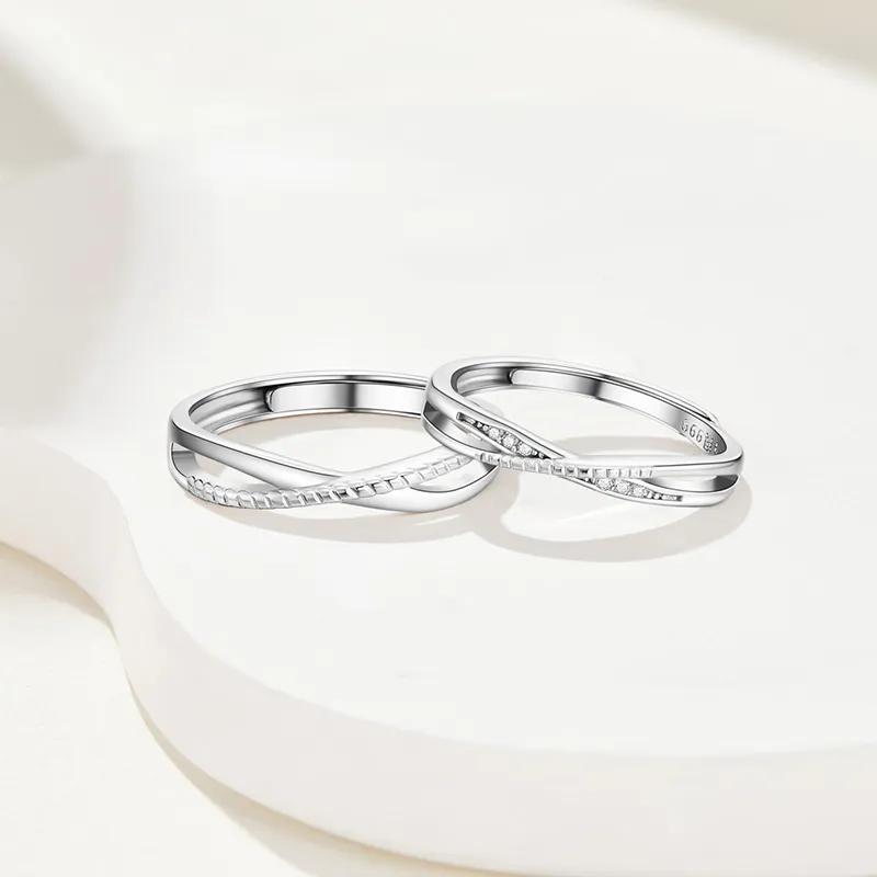SOFTDORA S999 Fine Silver Rings Unisex-4