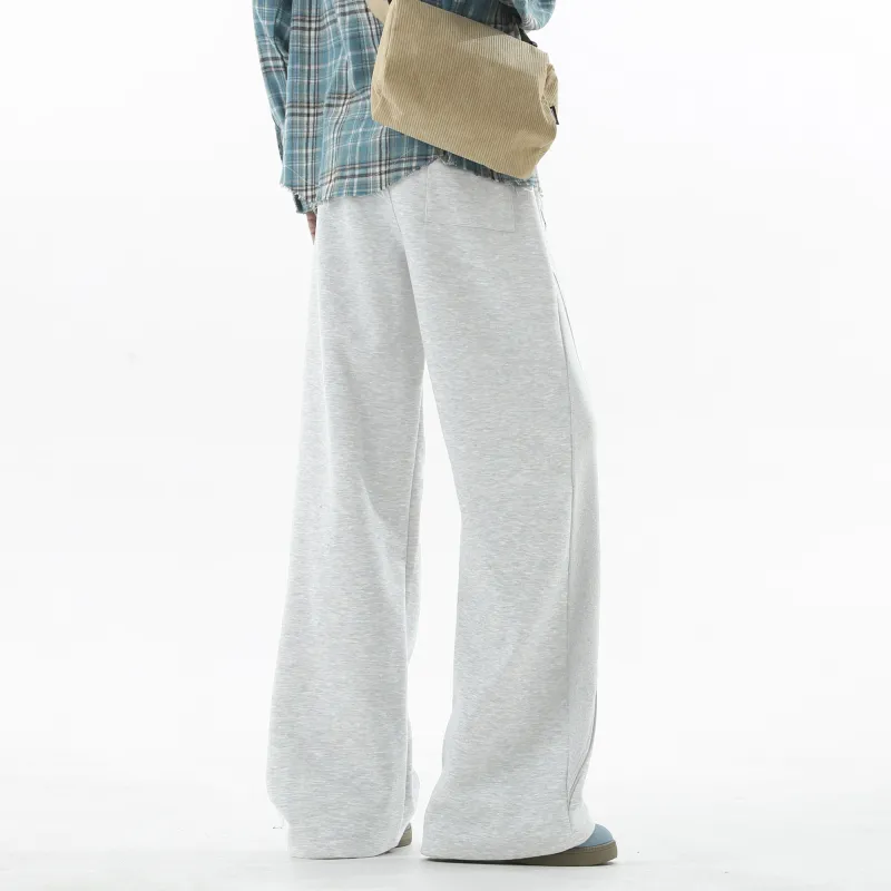 NOAHGIGI Casual Pants Unisex White Heather Gray-3