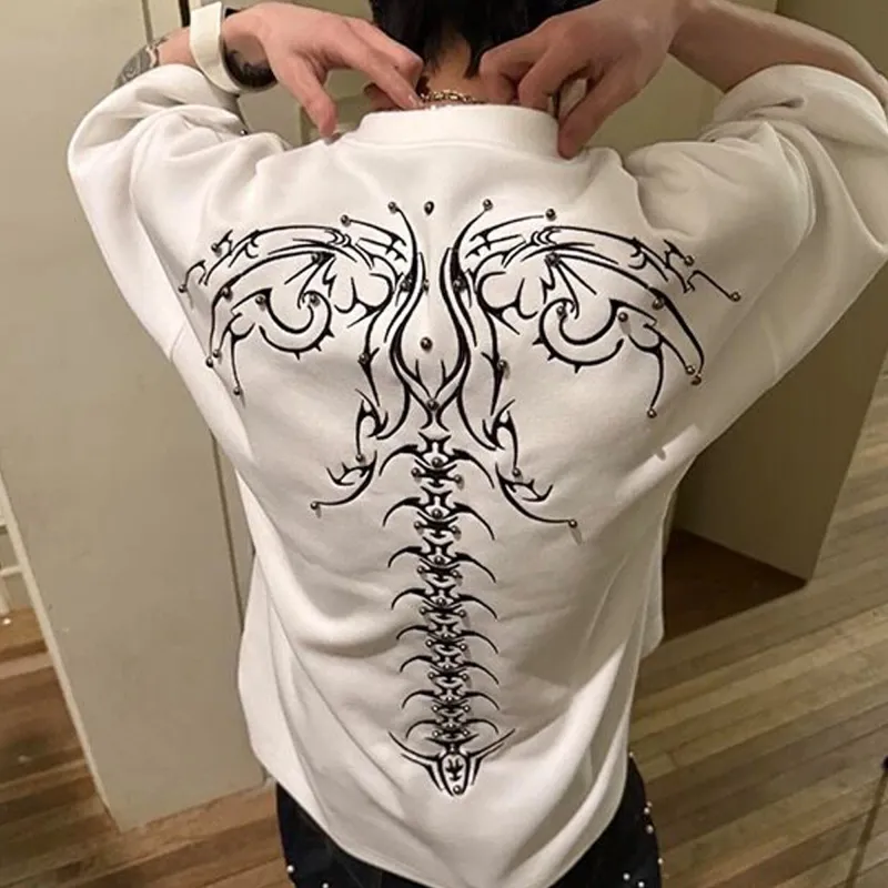 TESTUNG American Vintage Luxury Streetwear Trendy Loose Fit Versatile Short Sleeved T Shirts Unisex-10