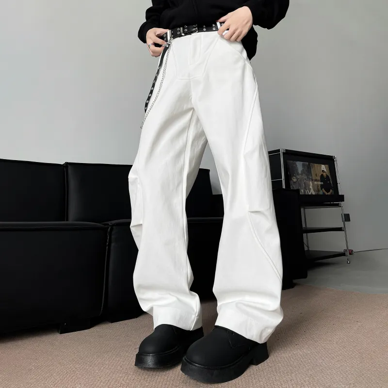 NOAHGIGI Casual Pants Unisex White-10